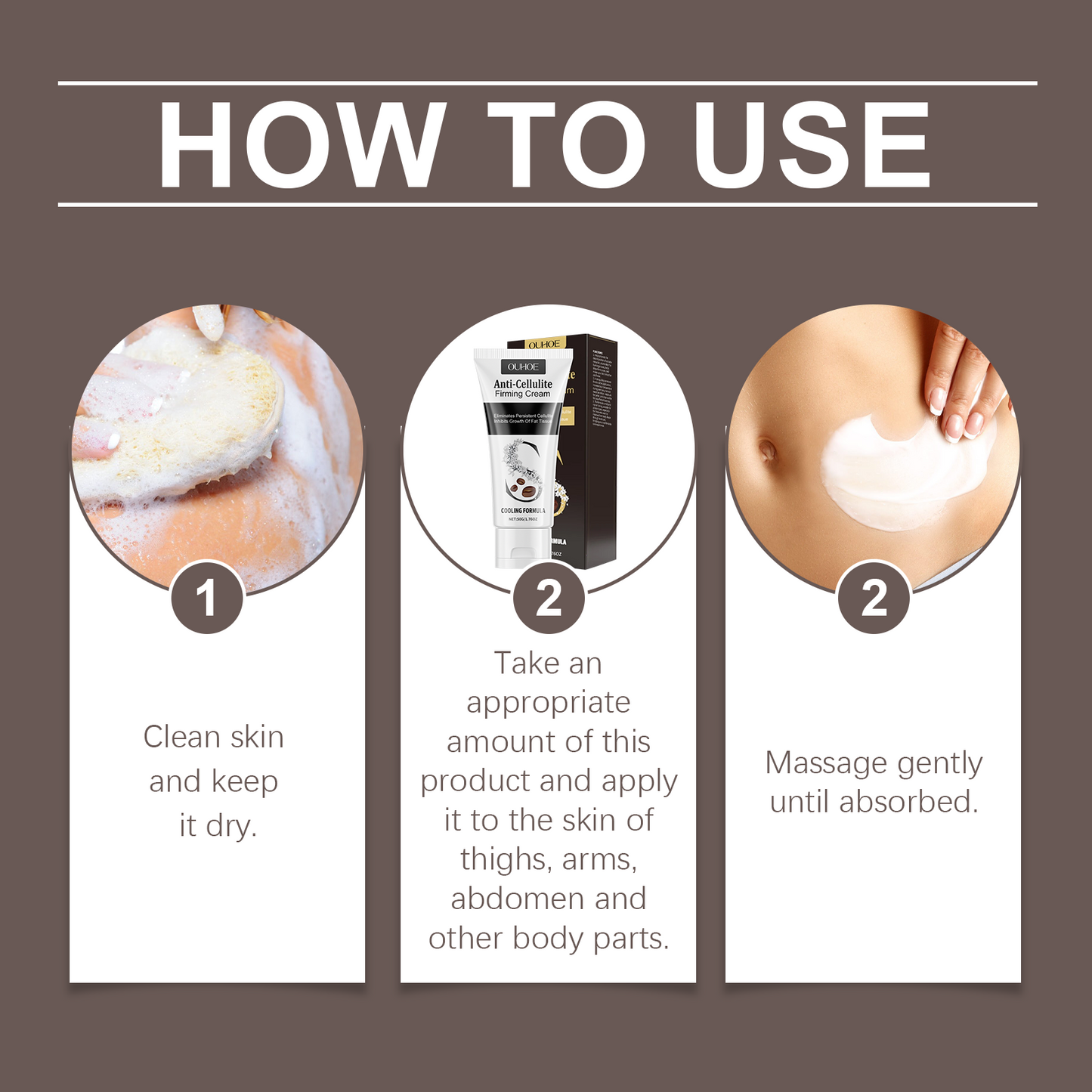 Firming Body Cream with Peppermint & Glycerin - Tightening Skin Treatment