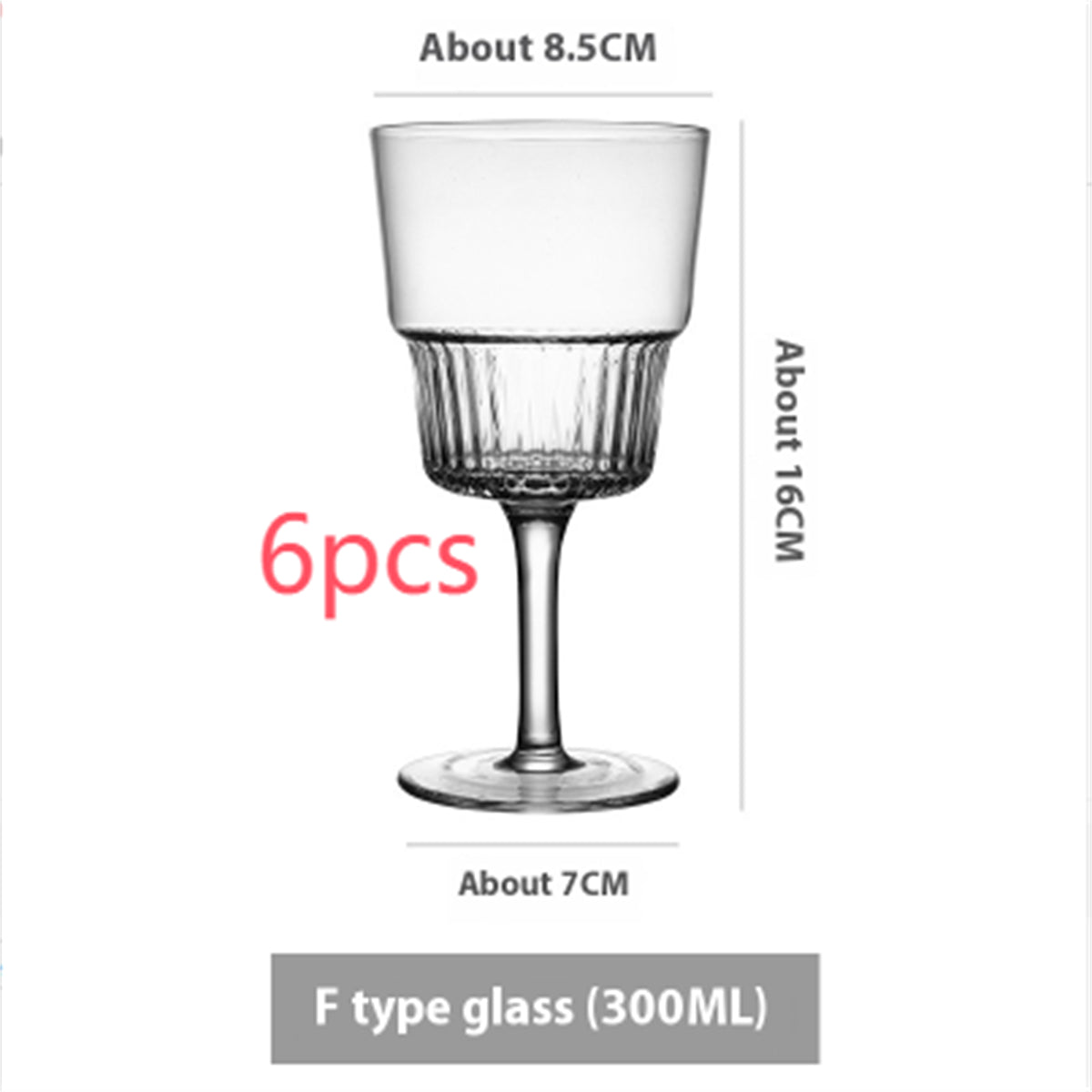 Simple Ins Style Handmade Crystal Glass Goblet - Multiple Variants