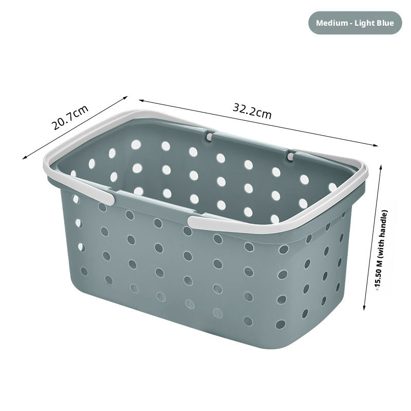 Medium Beige Clothes Basket - Durable Plastic Laundry Hamper, 1 Piece