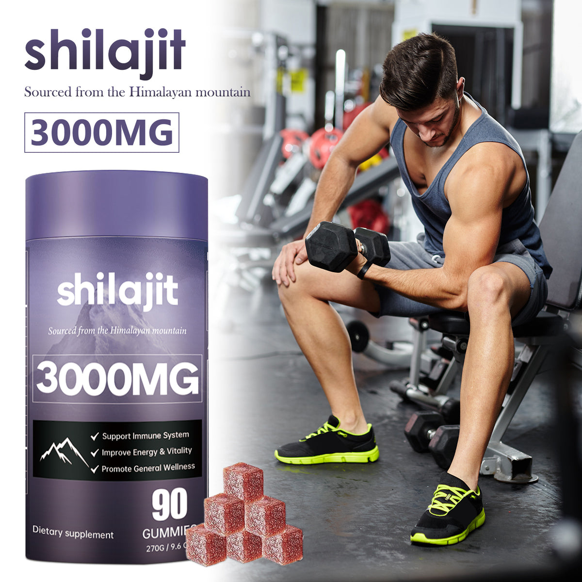 Energy & Resistance Support Soft Candy - 90 Tablets
