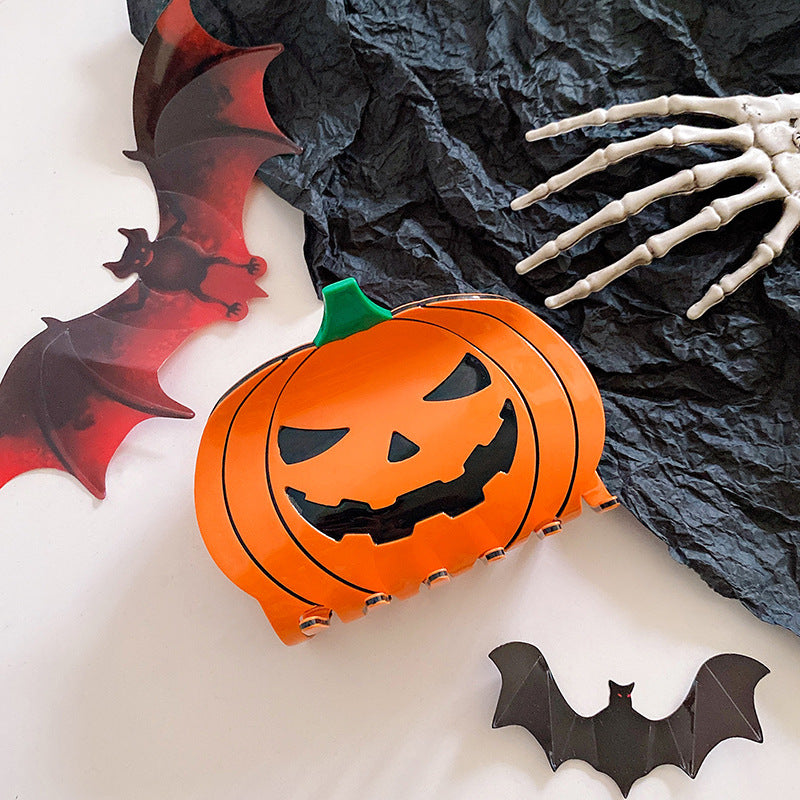 Halloween Hair Clip Acrylic Spider Shark Clip
