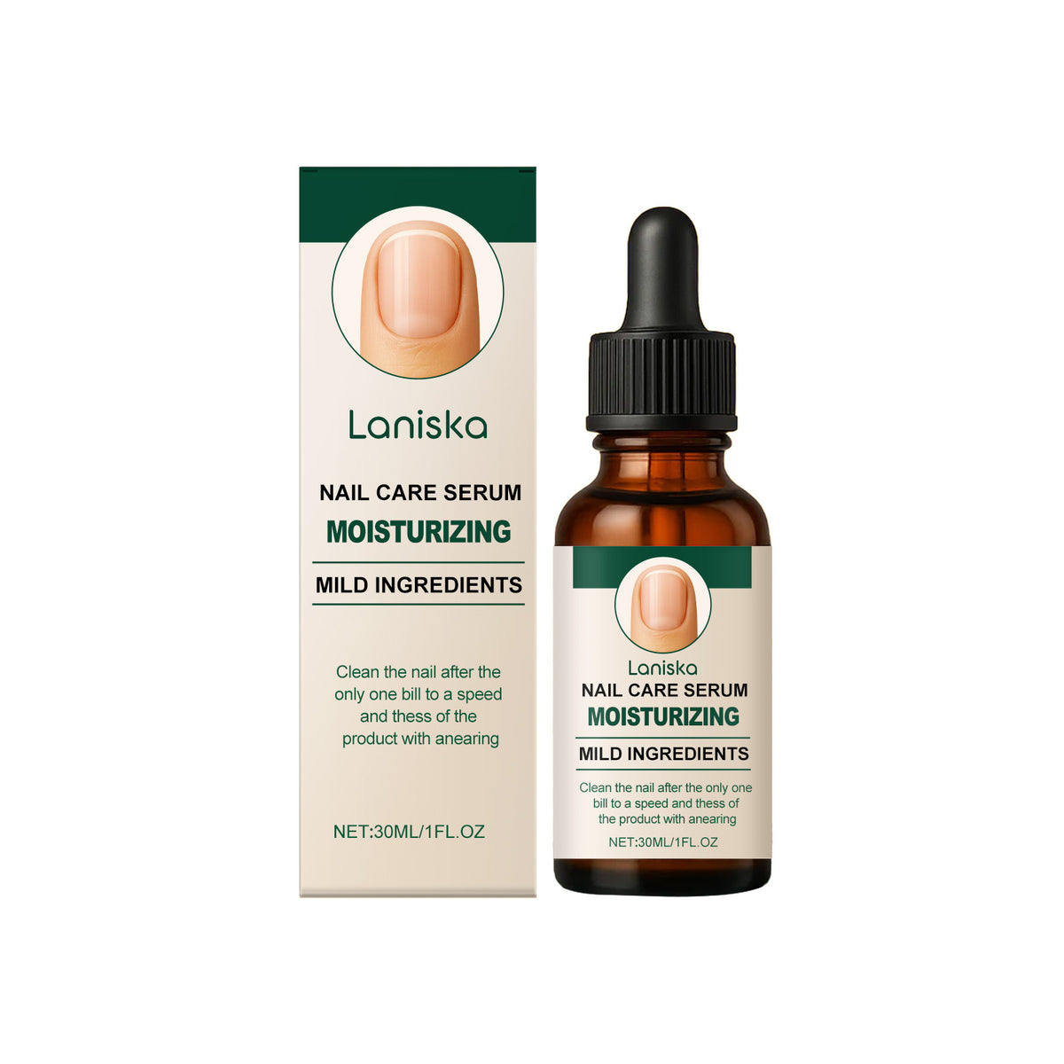 Nail Care Serum with Vitamin E & Biotin - 30ml Nail Treatment for Stronger Nails