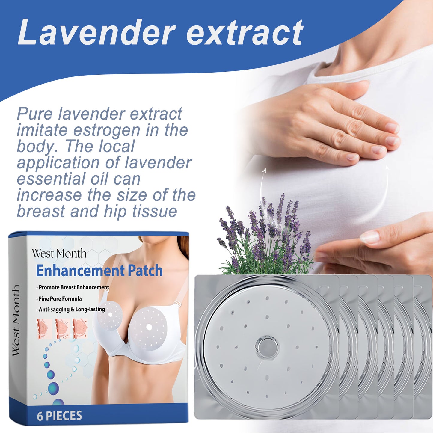 Breast Enhancement Patch - Firming & Lifting Chest Mask, 6 Pieces