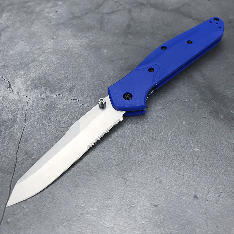 Portable Folding Knife with Stainless Steel Blade for Outdoor Use