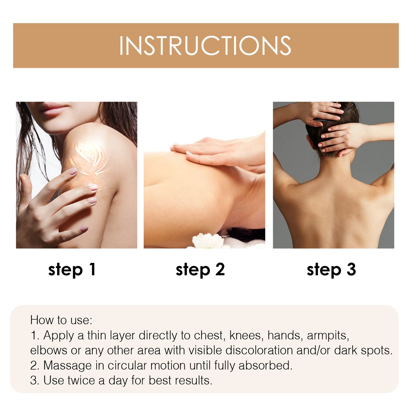 Brightening Body Serum for Dark Spots - Moisturizing Skin Tone Corrector