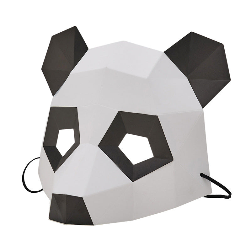 Half Face Masks for Party, Halloween & Cosplay - Fox, Panda, Elk, Elephant Styles
