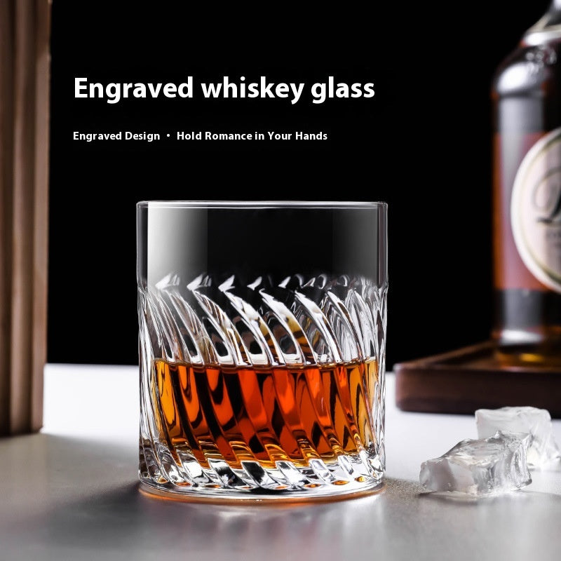 Tipsy Atmosphere Whiskey Shot Glass - High-End Clear Glass Drinkware