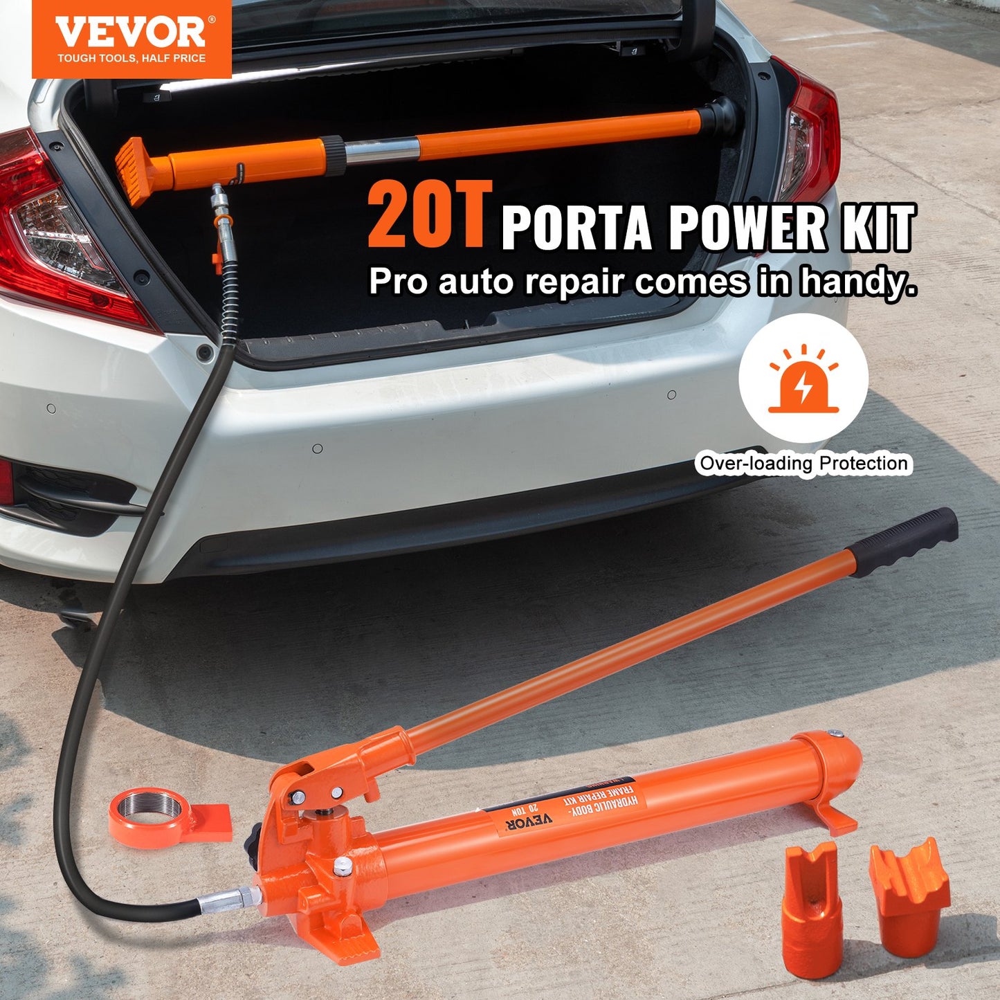 20 Ton Hydraulic Porta Power Kit with Oil Hose for Car Repair and Heavy Equipment