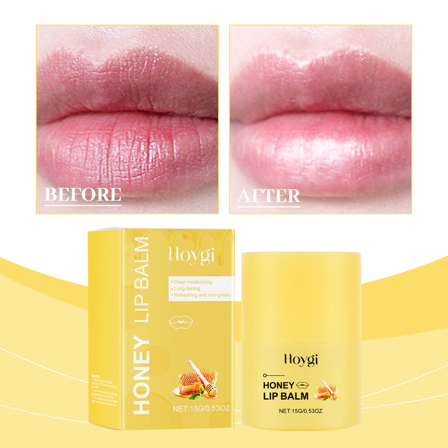 Honey Nourishing Lip Balm - Deep Moisturizing Treatment for Dry Chapped Lips