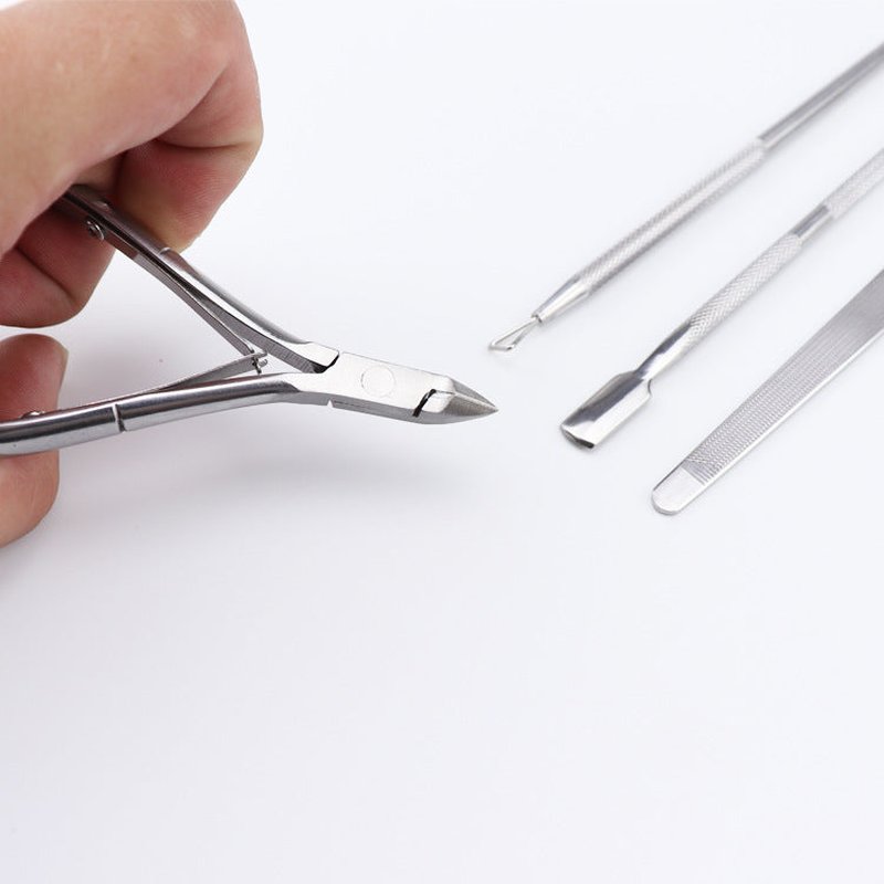 4-Piece Stainless Steel Cuticle & Dead Skin Scissors Set