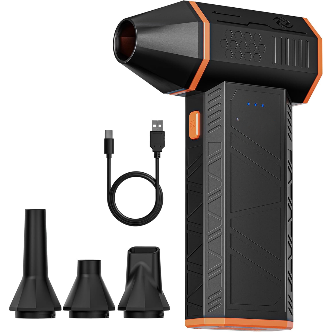 Mini Compressed Air Duster 110,000 RPM, 3-Gear Adjustable, Fast Charging for Electronics & Home