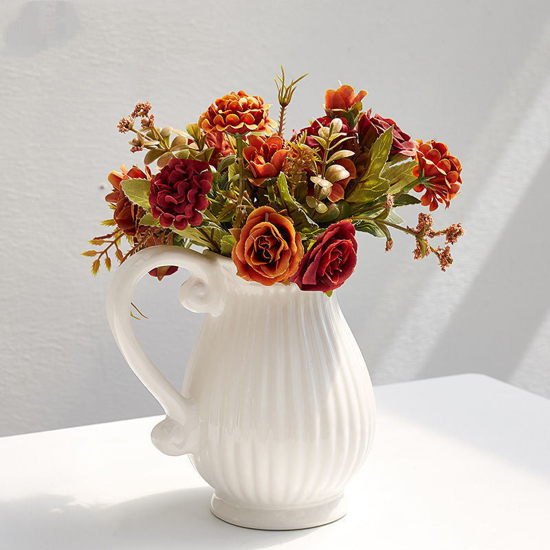 Ceramic Modern Vase for Living Room Floral Decor - Multi Styles