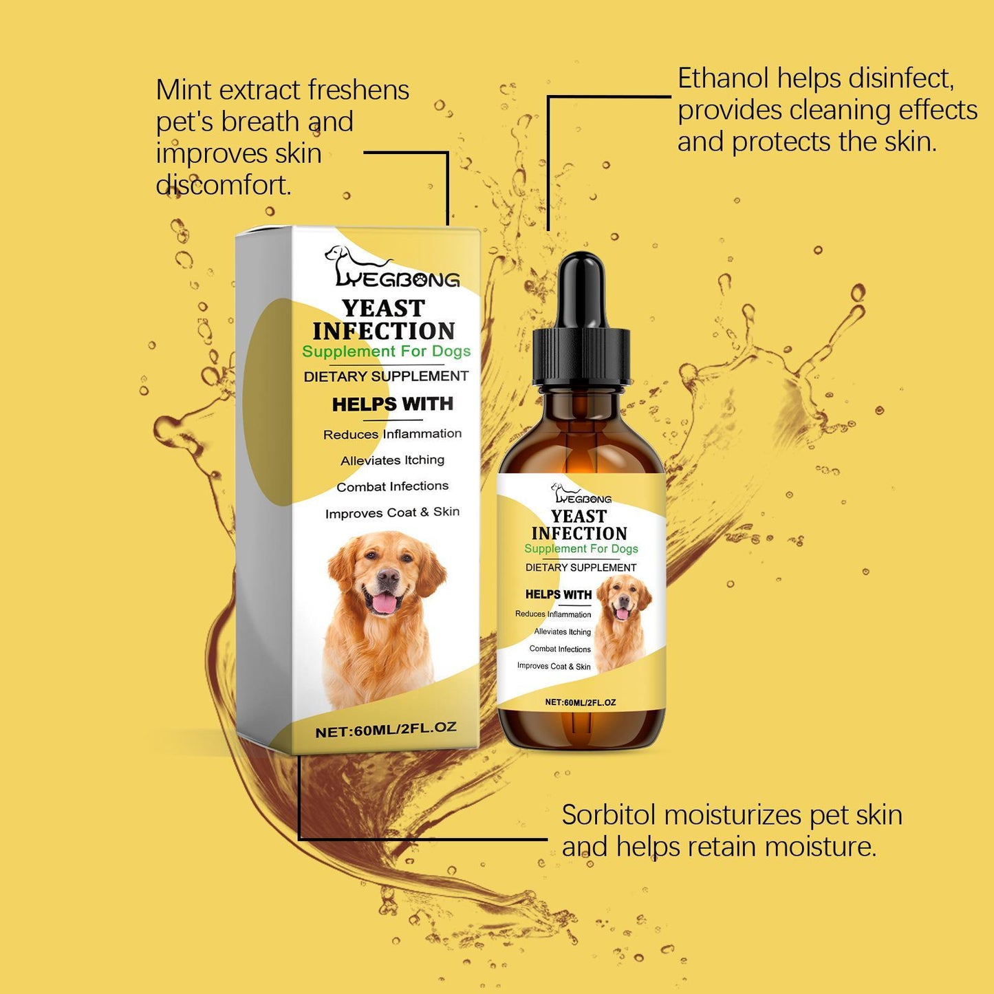 Herbal Pet Skin Care Supplement for Soothing Skin - Multiple Units