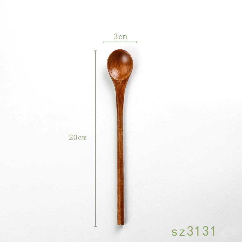 Solid Wood Honey Spoon - Japanese Style Kitchen Utensil