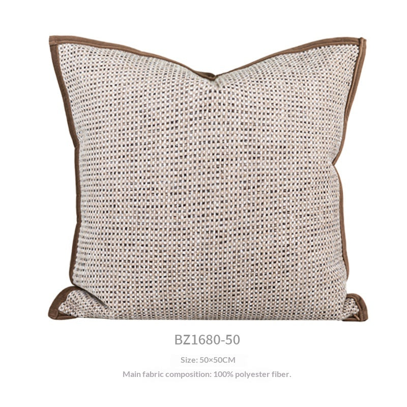 Mid-Century Modern Throw Pillow - Brown and Coffee Decorative Cushion