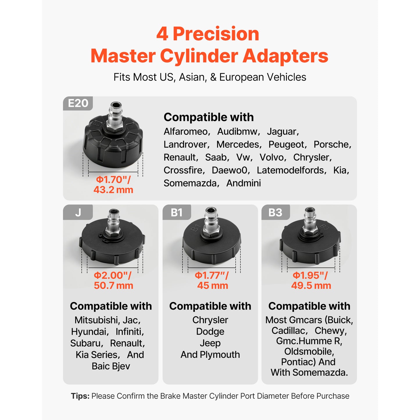Manual Brake Bleeder Kit with 1L Waste Bottle & 4 Master Cylinder Adapters - 3L Capacity, Professional Vehicle Brake Fluid Pressure Tool