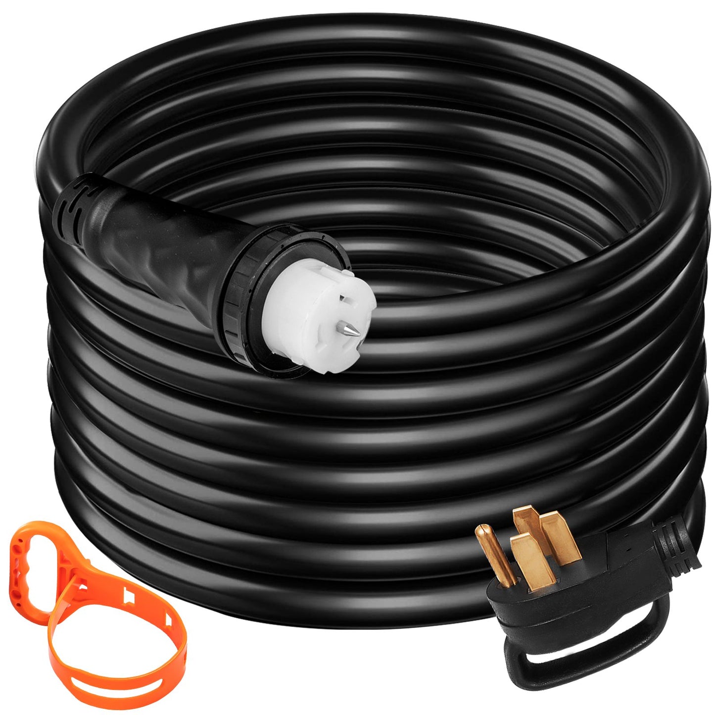 25Ft 50Amp Generator Extension Cord with Twist Lock Connectors - Heavy Duty Power Cable