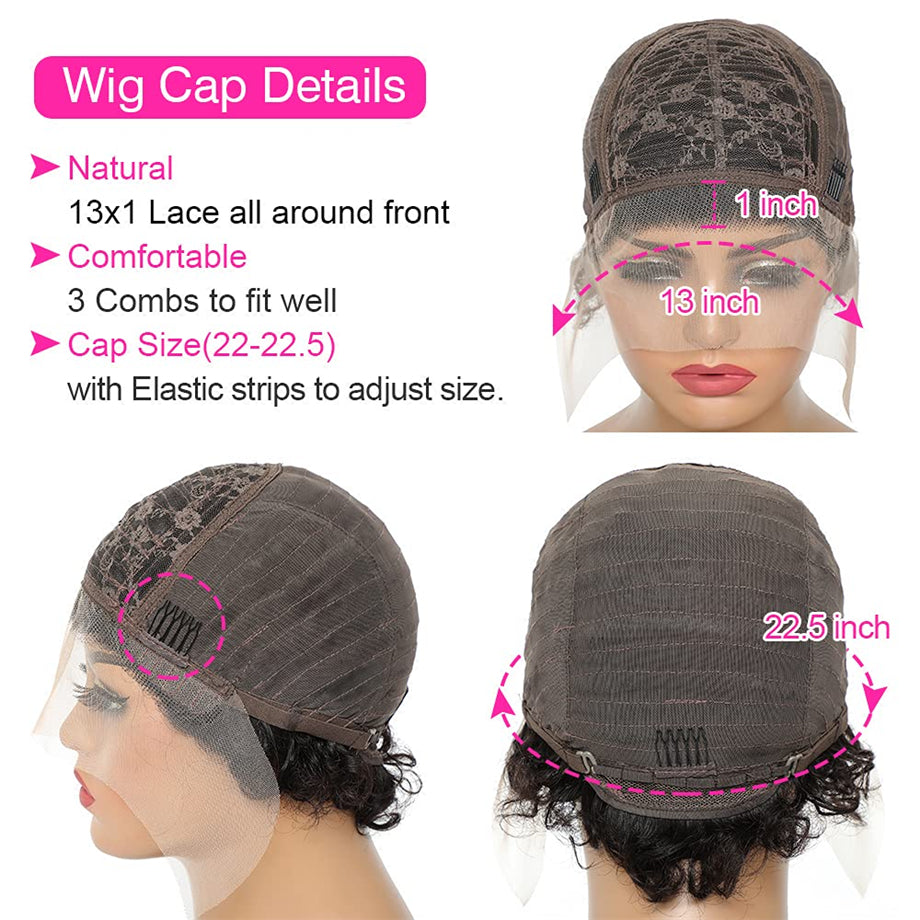 Natural Curly Hair Lace Wig for Women - Face Framing Style