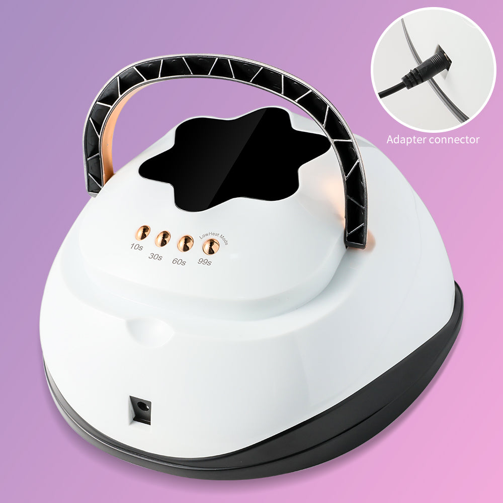 Professional UV LED Nail Lamp - 57-Bead Fast Curing Dryer with Auto Sensor