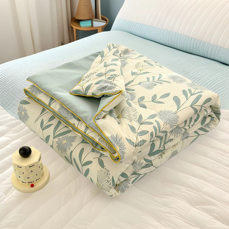 Cotton & Soybean Fiber Summer Quilt - Multiple Sizes & Patterns