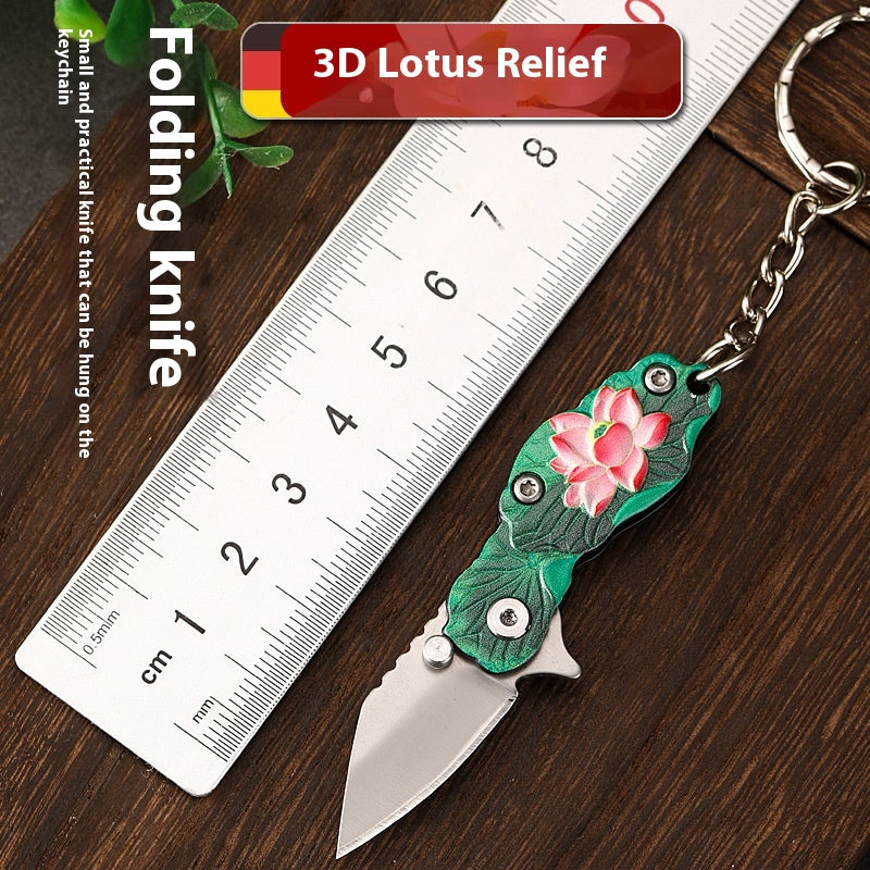 Folding Stainless Steel Kitchen Knife - High Hardness, Modern Design