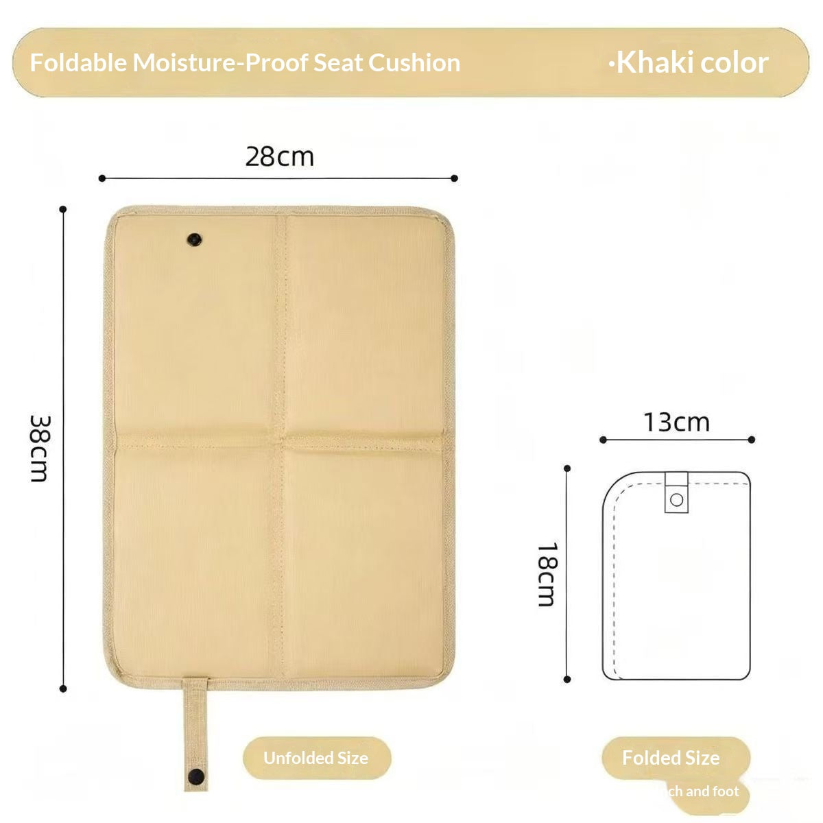 Outdoor Folding Moisture-Proof Insulating Lawn Picnic Seat Cushion