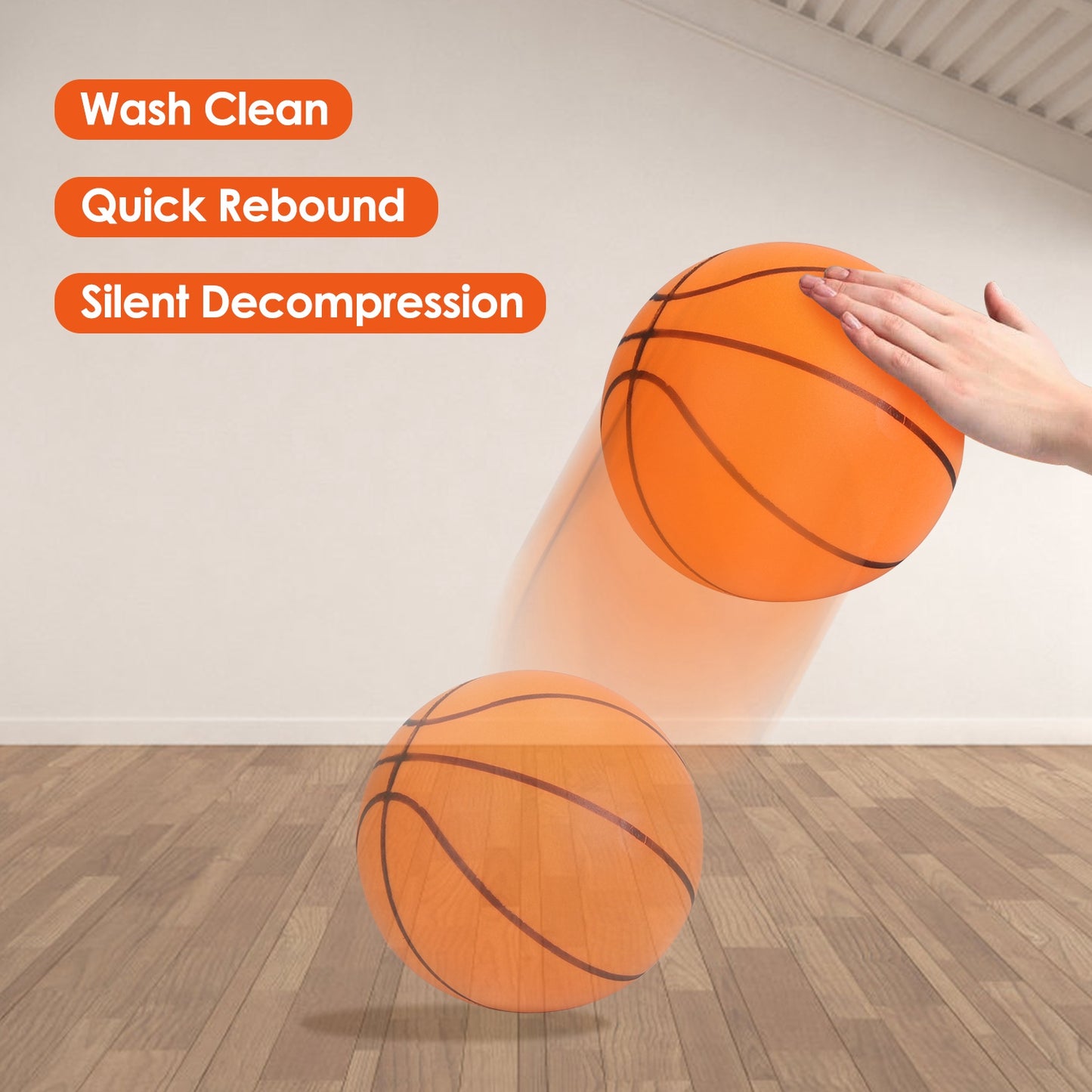 Silent Foam Basketball - Low Noise Indoor Training Ball