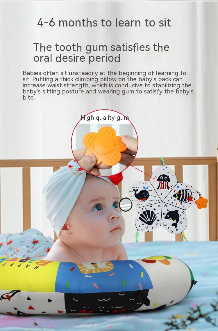 Baby U-Shaped Learning Pillow for Infants - Soft Polyester Fiber Support
