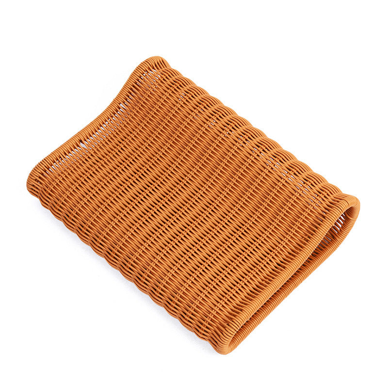 Rattan-Style Summer Cooling Cervical Pillow Support Cushion - Handwoven
