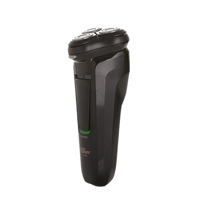 Men's Rechargeable 3-in-1 Waterproof Electric Shaver - Black