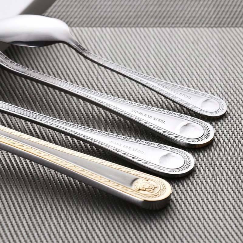 Western Food Set of 4 Stainless Steel Cutlery Knife Fork Spoon