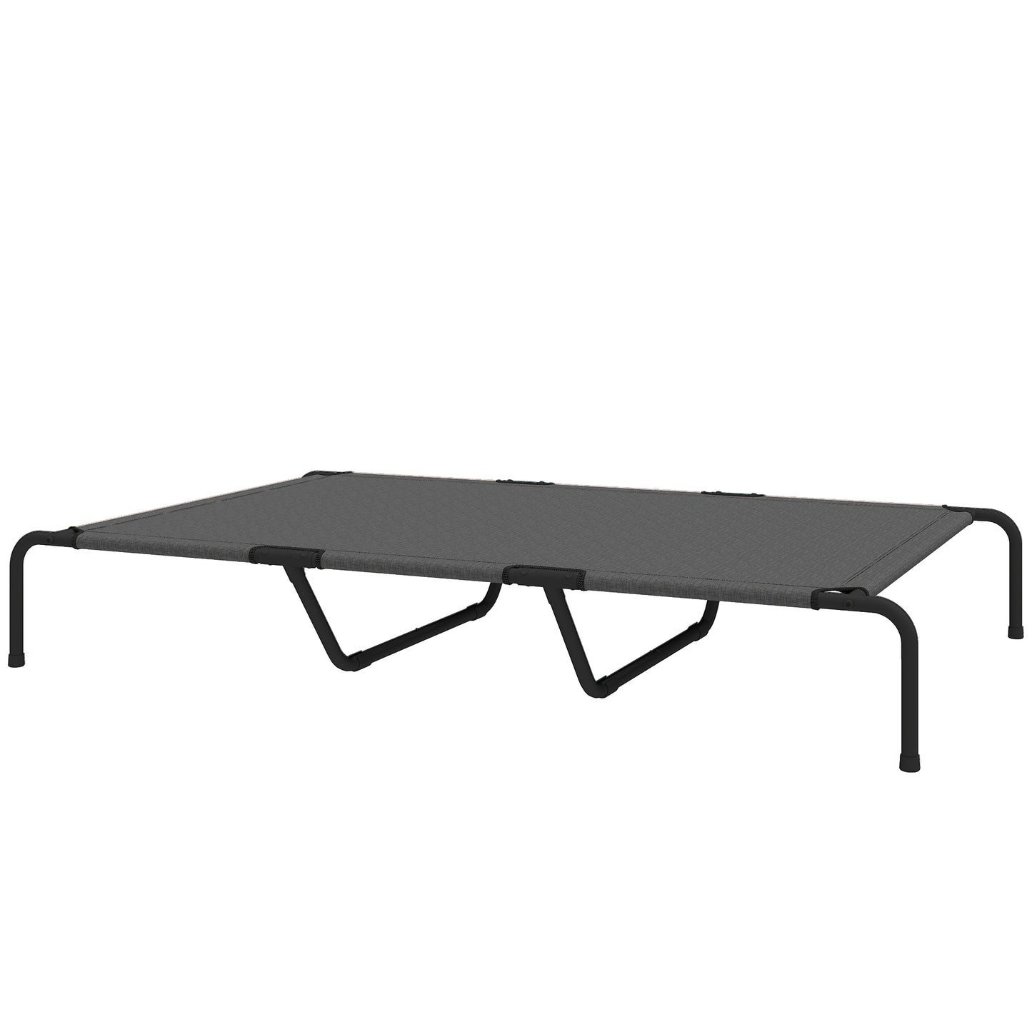 Elevated Large Dog Bed 60 Inch Gray Support Mesh Comfort Indoor Outdoor