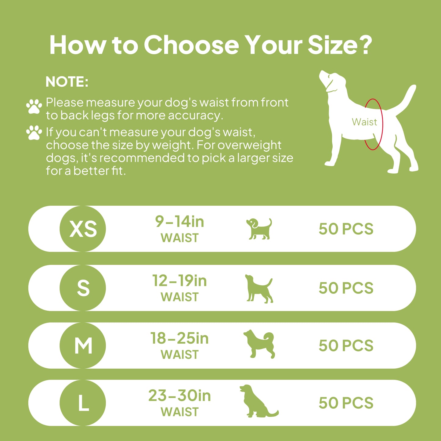 Disposable Male Dog Wraps - Leak-Proof, Breathable, Absorbent Dog Diapers