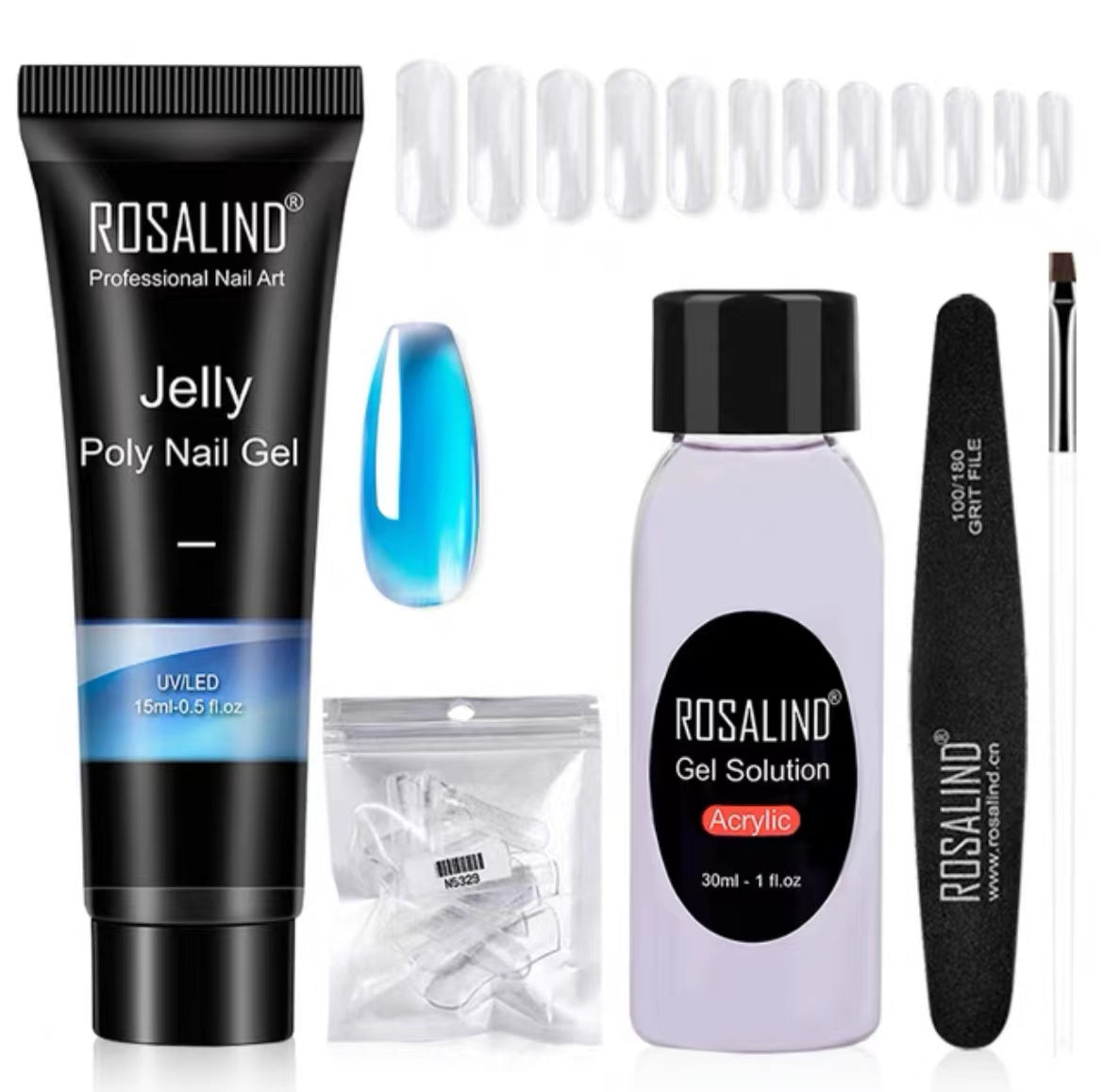 Poly Nail Gel Extension Kit for Manicure