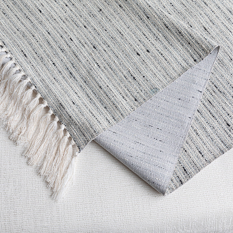 Handmade Tassel Cotton Linen Bed Pillowcase & Decor Bed Flag Set