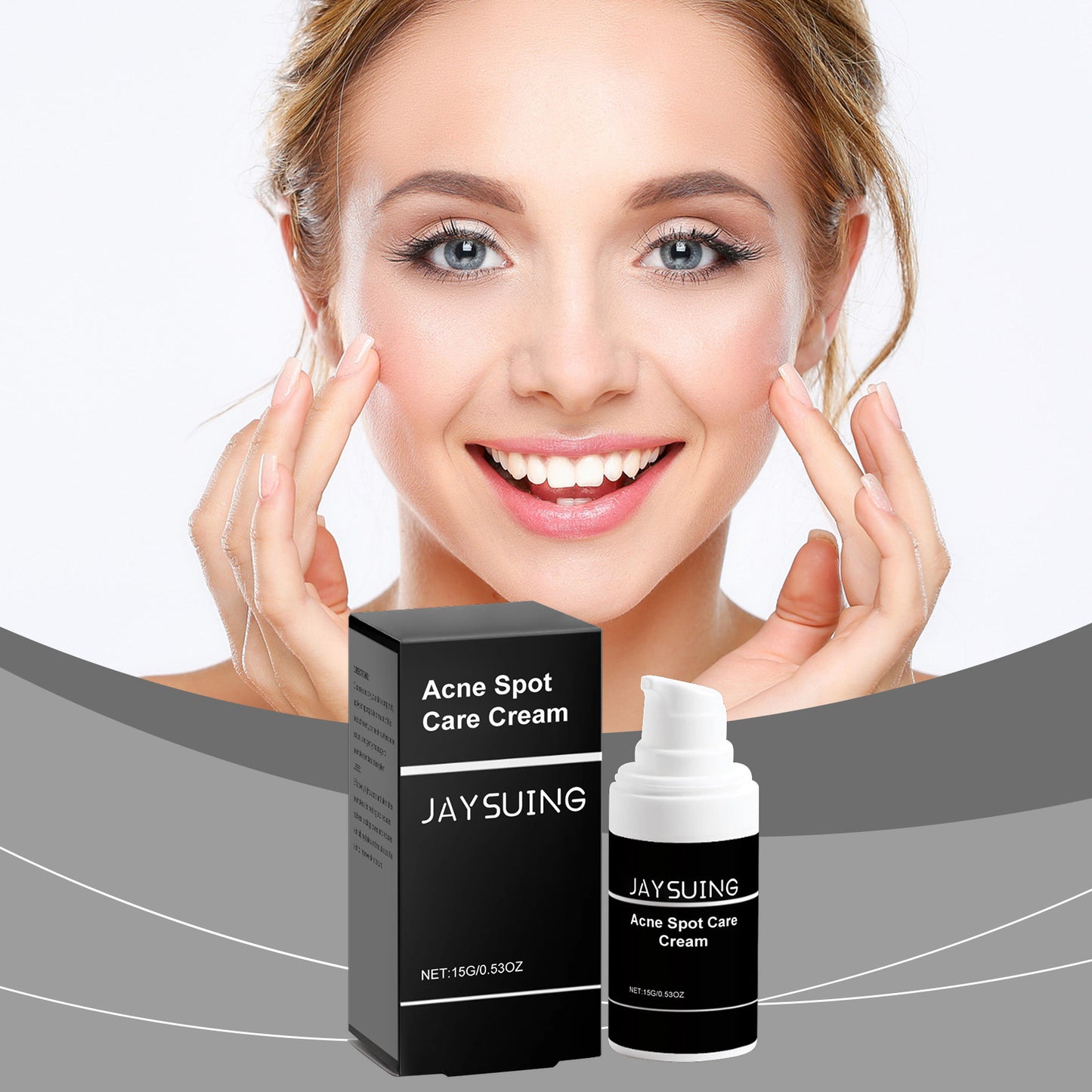 Acne Face Cream with Mint Tea Tree Aloe 15g Hydrating Skin Care