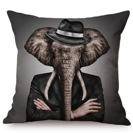 3D Animal Wolf Series Car Pillowcase Cushion Cover - Home Textiles