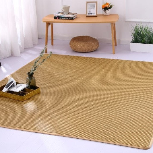 Thickened Folding Rattan Floor Mat - Cooling Japanese Style Cushion for Summer