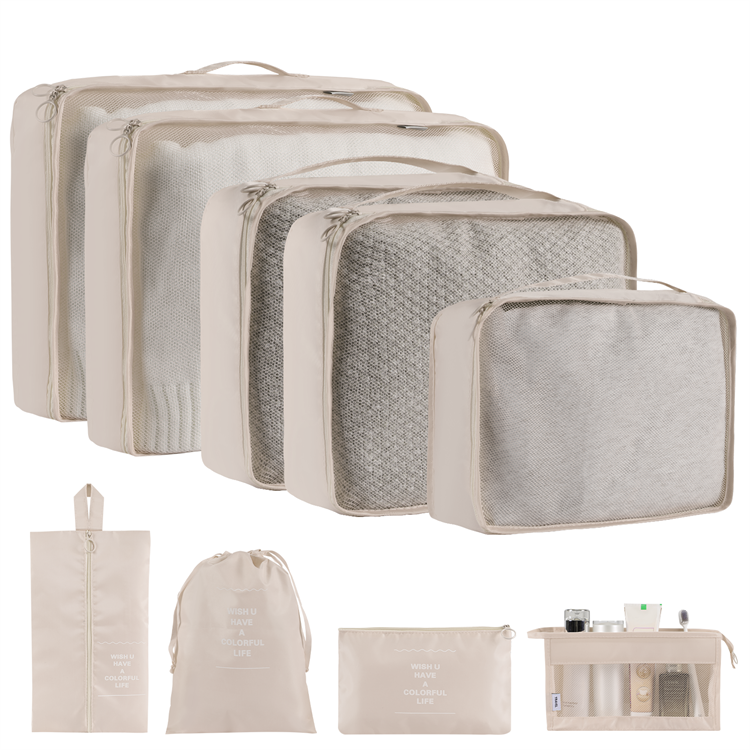 Solid Color Clothing & Wardrobe Storage Bags - Set of 8 or 9