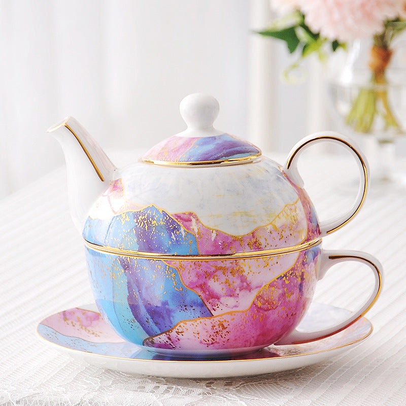 European Fashion Ceramic Pot Set - Gold Finish for Home & Garden