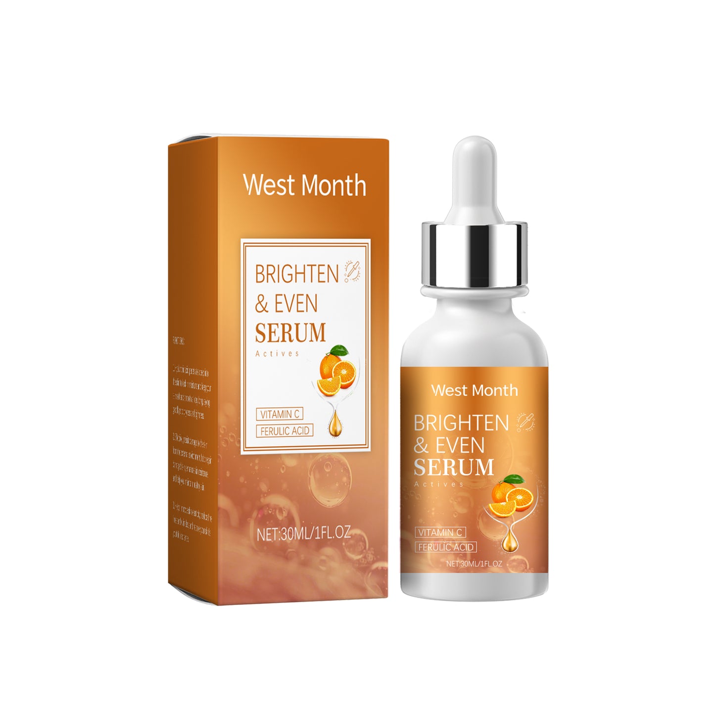 Vitamin C Brightening Facial Serum with Collagen & Arbutin - 30ml