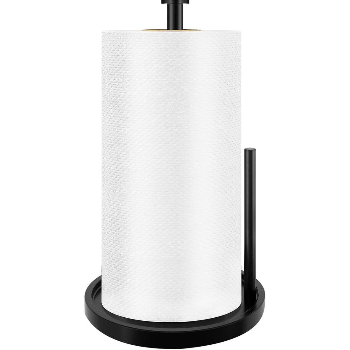 Paper Towel Holder Countertop, Standing Roll With Anti Slip Weighted