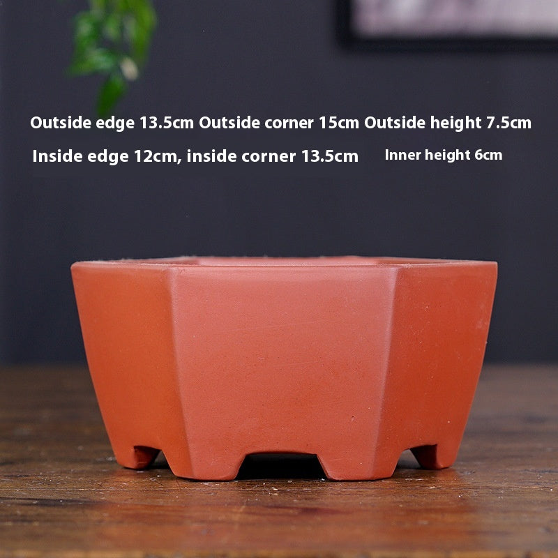 Breathable Ceramic Flower Pot for Home Garden Office Balcony - Multiple Colors