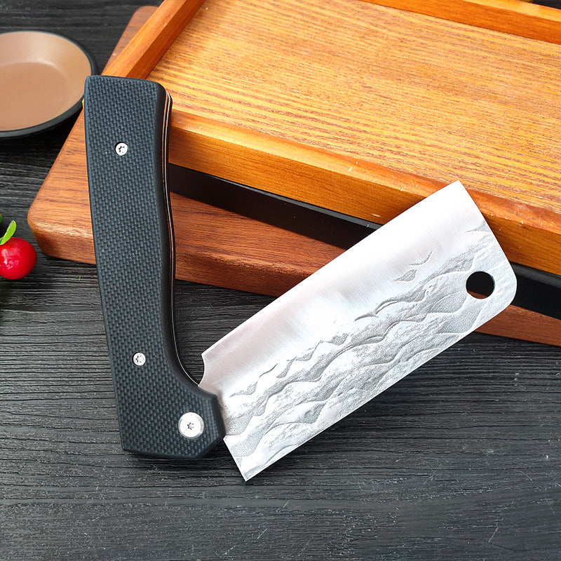 Forging Small Outdoor Kitchen Knife - Black Stainless Steel Cutting Tool
