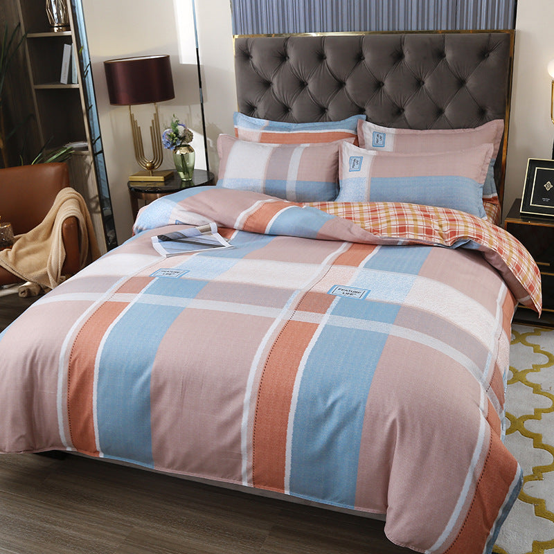 Pure Cotton Bedding Set - Multiple Sizes & Styles, Soft & Comfortable