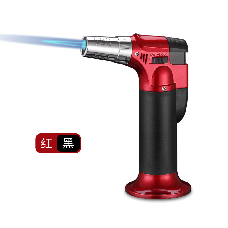 Windproof Inflatable Lighter with Torch Flame for Barbecue & Outdoor Use