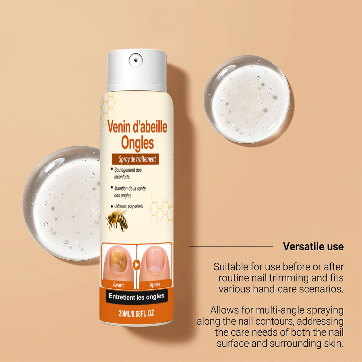 Nail Care Spray - 20ml Moisturizing & Shine