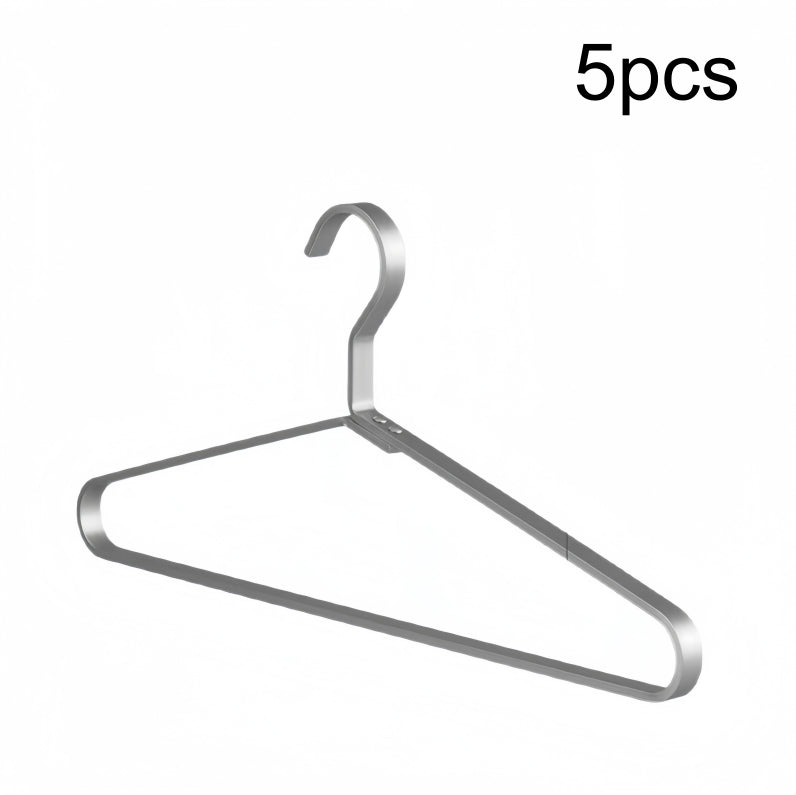 Stainless Steel Clothing Hanger Set - Home Wardrobe Storage, Durable & Elegant