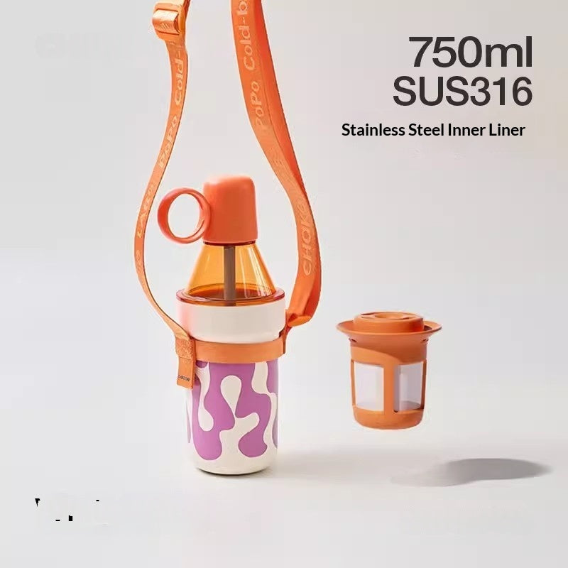 Insulated Travel Mug with Large Capacity - Portable Heat-Preserving Drinkware