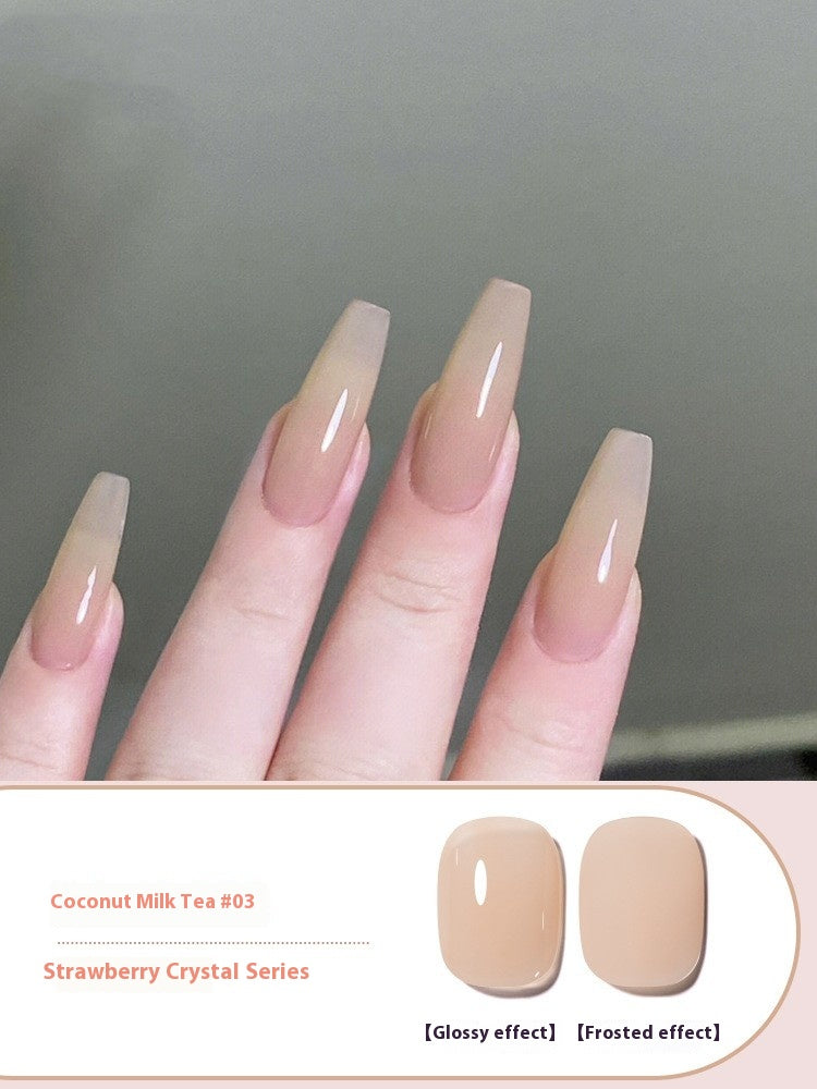 Ice Transparent Nude Gel Nail Polish All-Match - Waterproof & UV Safe